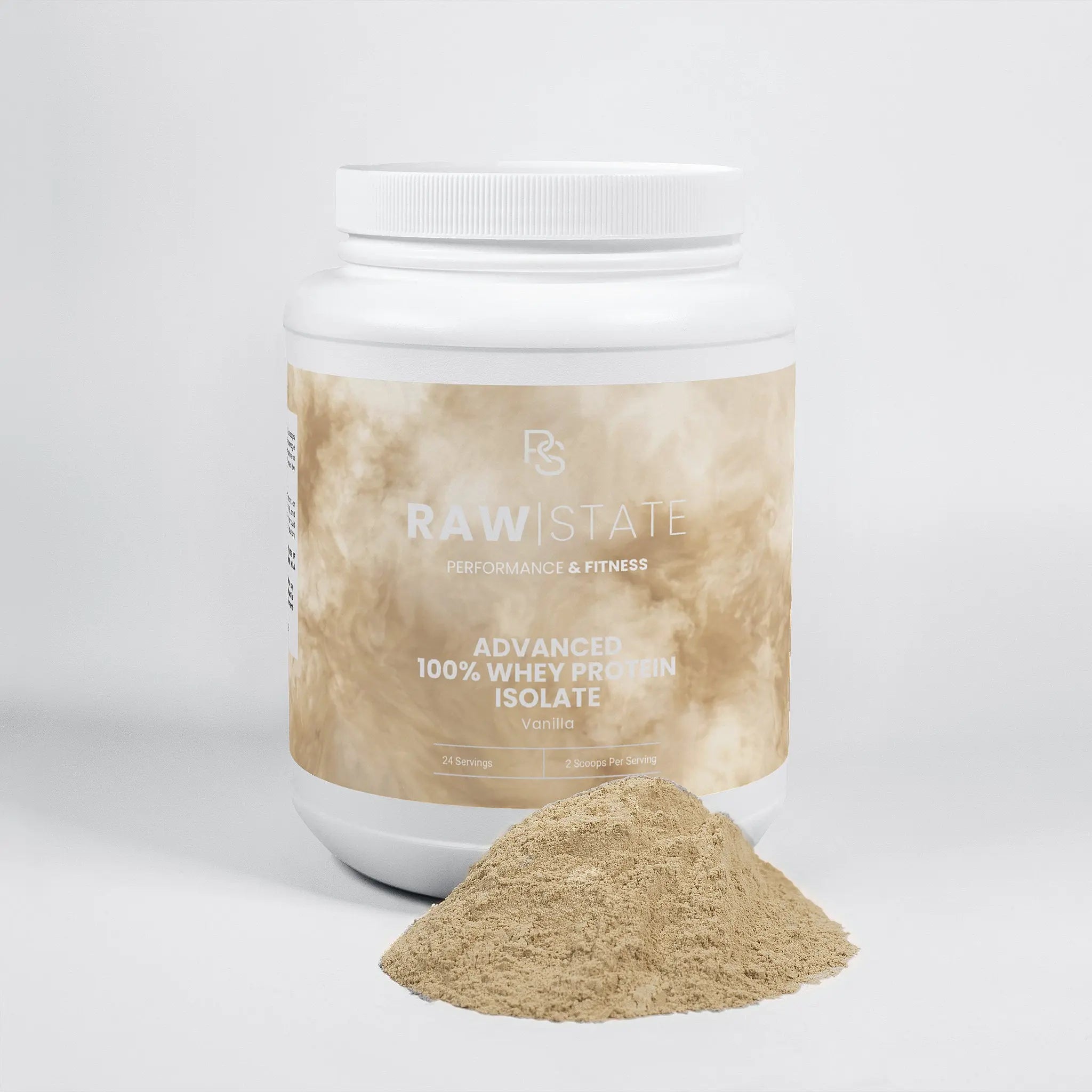 Vanilla Advanced 100% Whey Protein Isolate Raw State